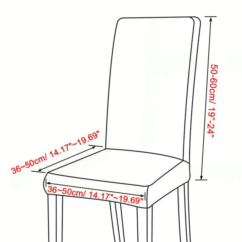 Red Barrel Studio® Chair Covers for Dining Room Set of 2 Soft Plush